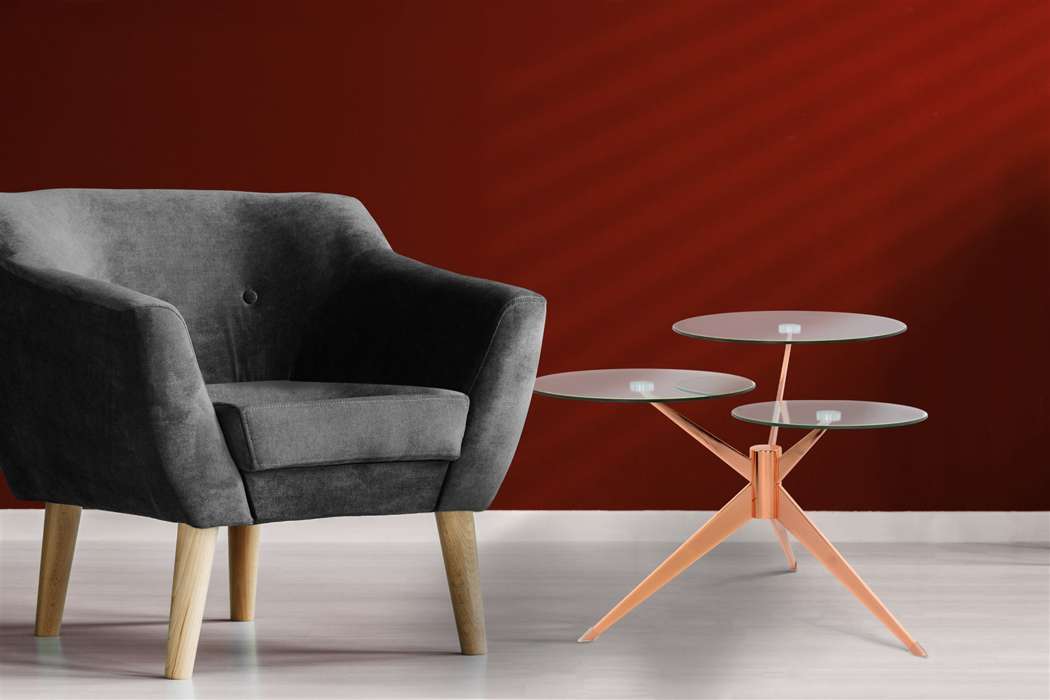 Bijzettafel Triplet 110 rose - Afbeelding 2