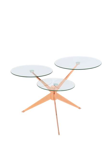 Bijzettafel Triplet 110 rose