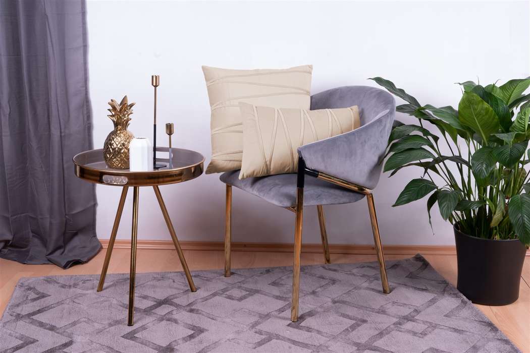 Decorative cushion Paulina 125 set of 2 champagne - Afbeelding 3