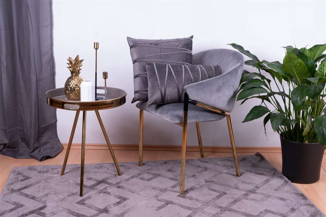 Decorative cushion Paulina 125 set of 2 graphite - Afbeelding 3