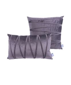 Decorative cushion Paulina 125 set of 2 graphite