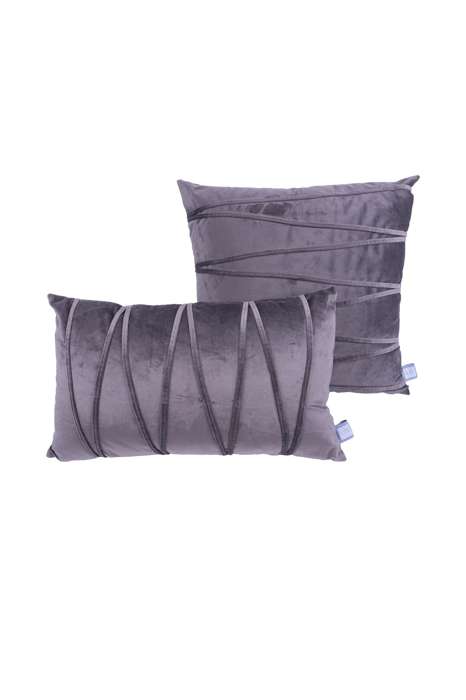 Decorative cushion Paulina 125 set of 2 graphite