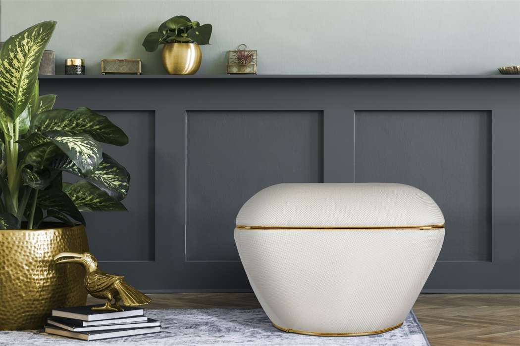 Stool Contessa 145 Ivory / Gold - Afbeelding 3