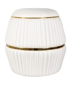 Stool Doric 245 Ivory / Gold