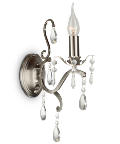Wandlamp Feline 1L nikkel, fume drops