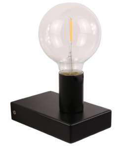 Alternative view of Wandlamp Waldemar 1 lichts mat zwart