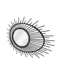 Alternative view of Rattan mirror Aina 125 black