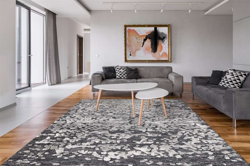 Damast 400 bruin/naturel 170x240cm - Afbeelding 2
