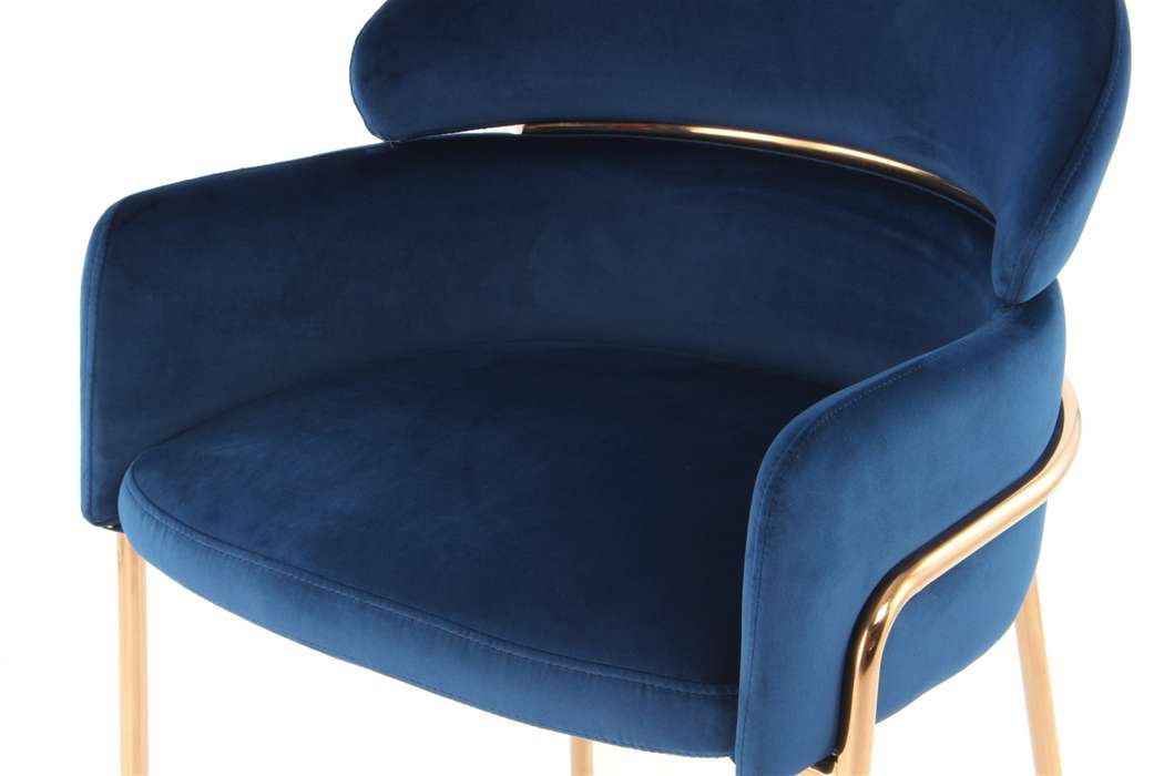 Chair Elva 125 blue / rose gold - Afbeelding 4