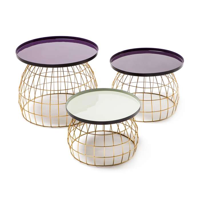 Bijzettafel-Set Laudatio 460 lila/donkerpaars/grijs