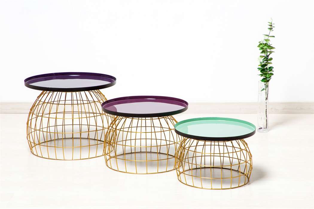 Sidetable Set Laudatio 260 paars/violet/groen - Afbeelding 2