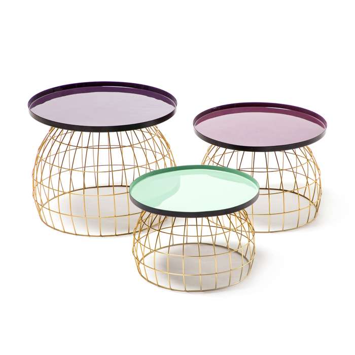 Sidetable Set Laudatio 260 paars/violet/groen