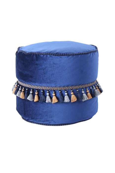 poef Taj Mahal 225 blauw