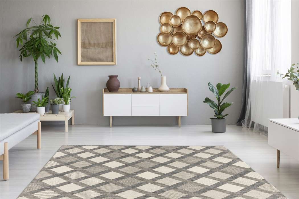 Splash 800 Cream / Gray 120cm x 170cm - Afbeelding 2