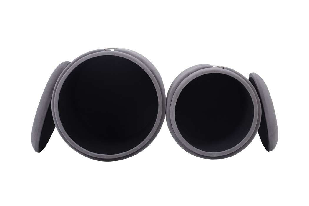 Stool Forcet 125 set of 2 gray - Afbeelding 2