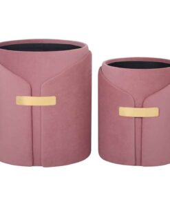 Stool Forcet 125 set of 2 old pink