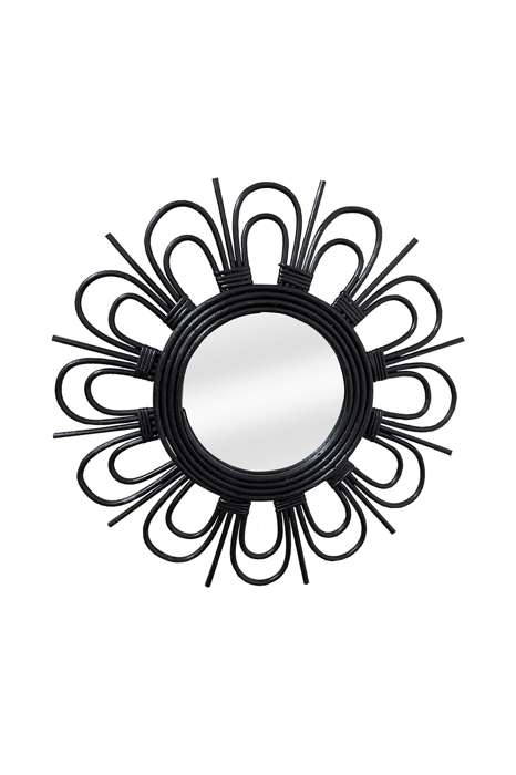Rottan Mirror Aina 225 zwart