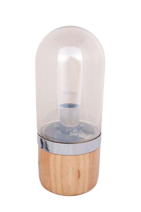 Tafellamp Malbi 525 champagne/hout