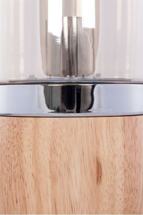 Tafellamp Malbi 525 champagne/hout - Afbeelding 3