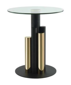 Side table Ontario 225 Gold / Clear