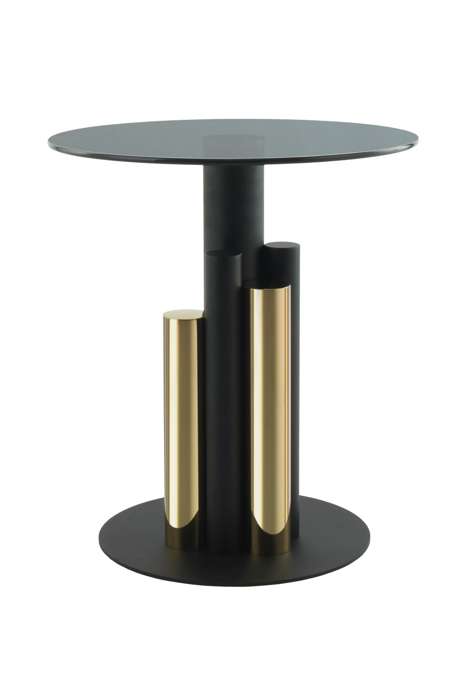 Side table Ontario 225 gold / gray