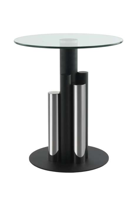 Side table Ontario 225 silver / clear