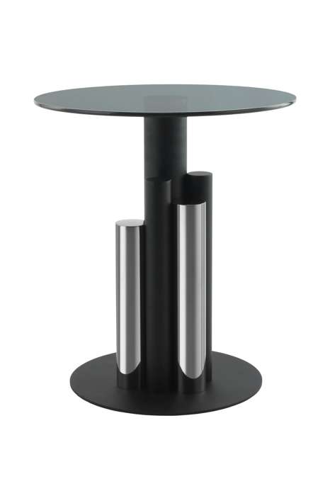Side table Ontario 225 silver / gray